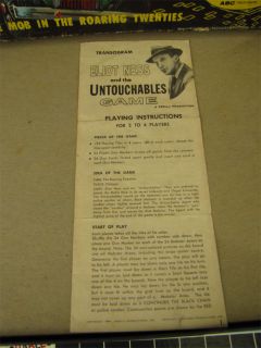 1961 Eliot Ness Untouchables Game 3857 Transogram