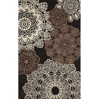 Liora Manne Ravella Crochet   Black   24L x 36H