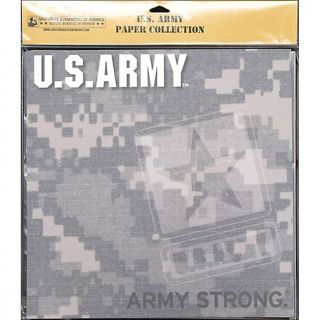 Scrapbooks U.S. Army Scrapbook Paper Pack 20 pack 12 x 12