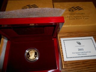 2011   W ELIZA JOHNSON PROOF FIRST SPOUSE .9999 PURE GOLD, GOVERNMENT