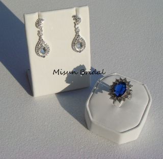  Swarovski Pearl and Crystal set   bridal earring necklace jewelry gift