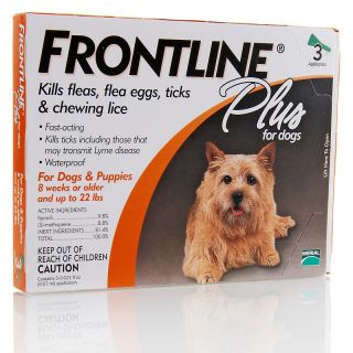 Frontline Plus For Small Dogs 3 pack Flea Treatment   AutoShip
