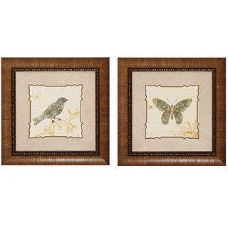  Bird Art Framed Art Prints   Nature Pattern 24 x 24   Set of 2
