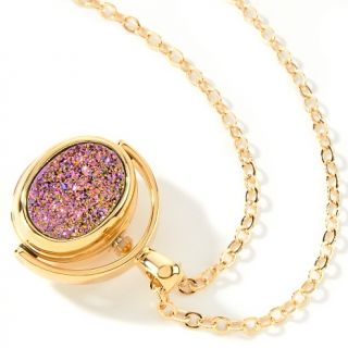 Colleen Lopez Drusy Flip Pendant Watch with 28 Chain