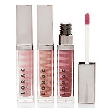 lorac lips with benefits lip gloss trio $ 28 00