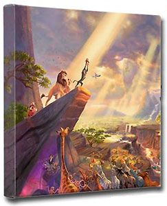 The Lion King Gallery Wrapped Thomas Kinkade Canvas in Stock Free