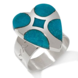 Jewelry Rings Novelty Jay King Turquoise Heart Sterling Silver