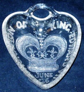 Antique Edward VII Coronation Trinket Candy Dish 1902