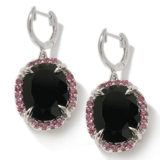 Opulent Opaques .38ct Black Onyx and Pink Tourmaline Sterling Silver