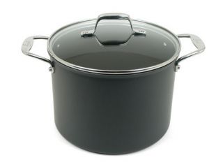 Emerilware by All Clad 6 Qt Hard Enamel Non Stick Stock Pot with Lid