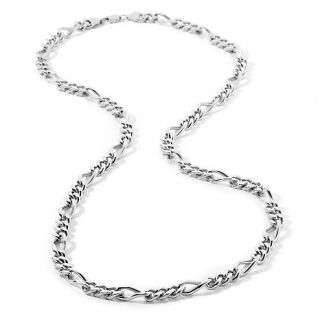  Necklaces Chain Stately Steel 8.5mm Figaro Link 30 1/2 Necklace