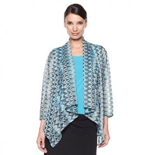 Slinky® Brand Multicolor Crochet Jacket with Tank Set at