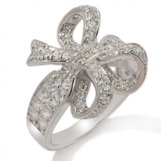  absolute sterling silver pave bow ring note customer pick rating 31