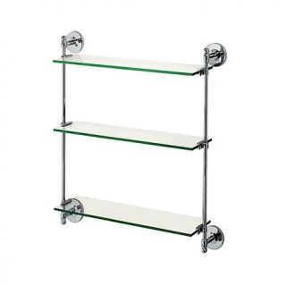 Gatco Premier 3 Tier Wall Glass Shelf   Chrome
