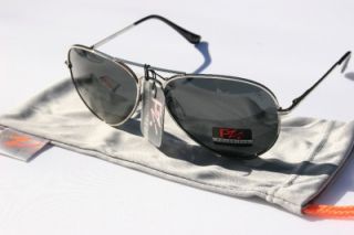 Pz Polarized Sunglasses Aviator Classic Driving Silver