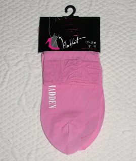 Steve Madden 2 Pair Pink Nylon Anklet Socks Ribbed Cuff 9 11 $14