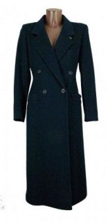 4646 Womans Evan Picone Navy Blue Lined Misses Winter Coat Size 10