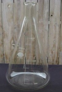 sale new kimax 26501 4000ml erlenmeyer flask graduated new mailing in