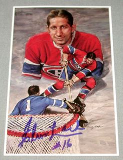 Elmer Lach Montreal Canadiens HOF Hockey Postcard