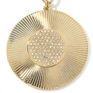  Curations with Stefani Greenfield Pavé Disc Pendant with 37 Necklace