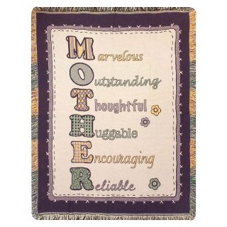 MOTHER Fringed Cotton Throw   46 x 60