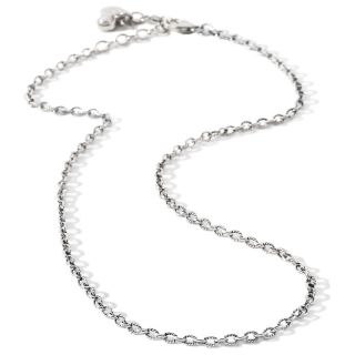 Jewelry Necklaces Chain Bali Designs Textured Oval Link Necklace