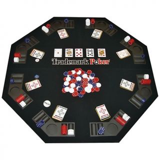  Games Poker Texas Holdem Travel Kit with 48 Tabletop and 300 Chips