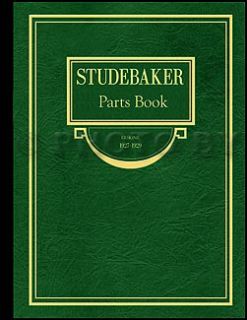 Erskine Studebaker Illustratd Parts Book 1927 1928 1929