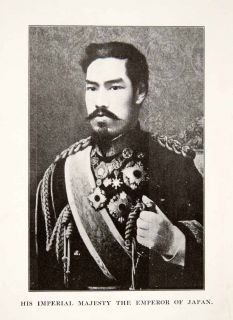  Japanese War Imperial Majesty Emperor Japan Meiji Mutsuhito