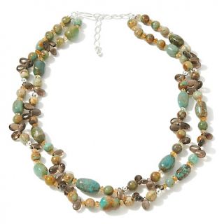 Mine Finds by Jay King Jay King Turquoise Citrine & Smoky Quartz 18