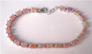 exquiset pink fire opal bracelet