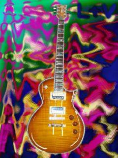 New ESP LTD Deluxe EC 1000 Amber Sunbusrt Guitar EC1000
