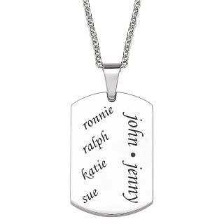  family dog tag engraved necklace rating 1 $ 44 00 s h $ 5 95 this item