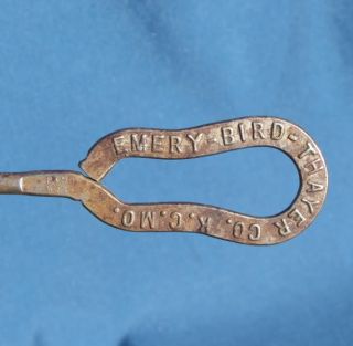 antique emery bird thayer company metal button hook