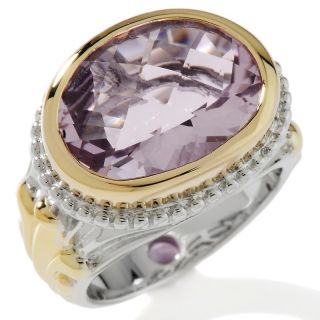 Victoria Wieck Victoria Wieck 6.63ct Pink Amethyst and Amethyst 2 Tone