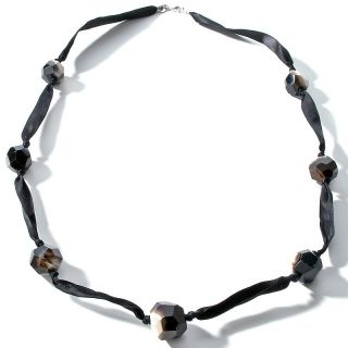 Sally C Treasures Sally C Treasures Black Agate and Black Ribbon 36