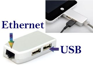 24 Pin Ethernet USB Adapter RJ45 Connector Android Tablet PC ePad Free