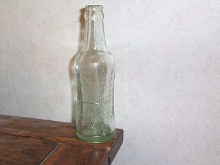  Bludwine Soda Bottle w Wheat Pattern 6 1 2 oz Elberton GA L K