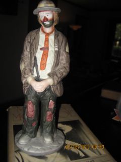 Emmett Kelly Jr EKJ Flambro Sad Clown Hobo Figurine Vintage