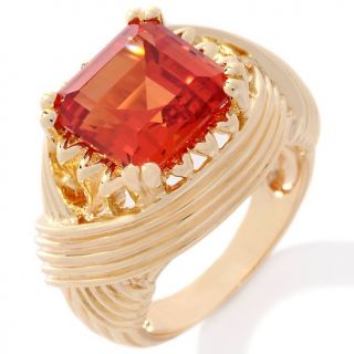 Xavier 5.5ct Absolute™ Created Padparadscha Ring