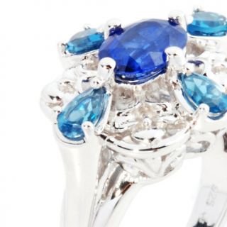 Victoria Wieck 1.92ct Kyanite and London Blue Topaz Ring