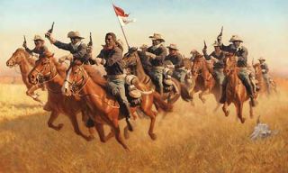 Buffalo Soldiers Advance as Skirmishers Charge Frank McCarthy New
