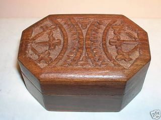 Wood Jewelry Box   Engraved Design   Keepsakes/Trinkets