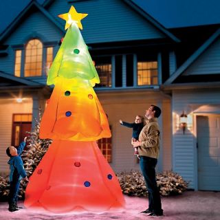 Improvements Giant Inflatable Color Changing Christmas Tree
