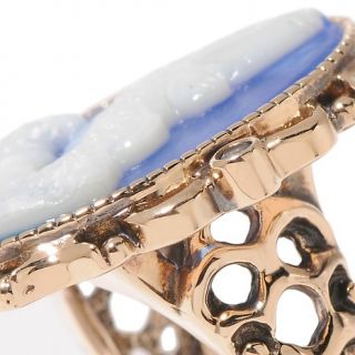 CL by Design Koi Fish Carved Multigemstone Ring
