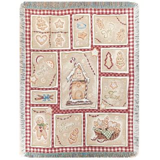 Home Home Décor Throw Blankets Gingerbread Kitchen Throw 50 x 60