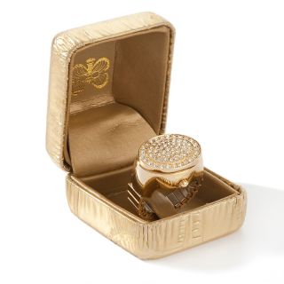 Curations with Stefani Greenfield Bling Ring Pavé Crystal Watc at