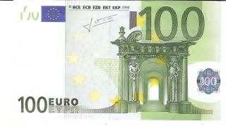 Real 100 00 Euro Currency Real Spent Money