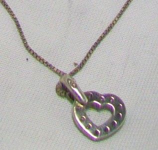 Beautiful 925 Silver Heart Pendant on 925 Silver Chain