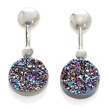  49 95 colleen lopez rock envy octagonal crystal drop earrin $ 69 95